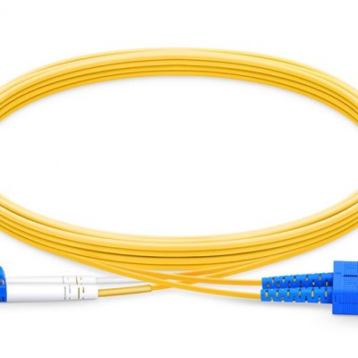 LC-SC Fiber Patch Cord Single Mode Duplex, 7 Metre