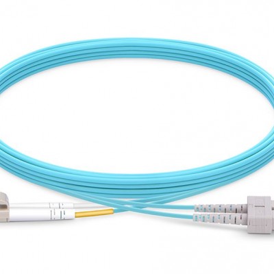 LC-SC Fiber Patch Cord OM3 Duplex, 5 Metre