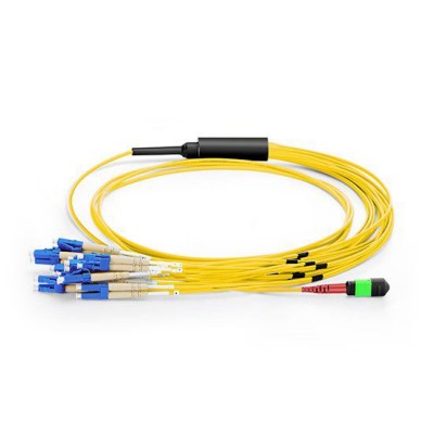 MTP to 6xLC Duplex 12 Fiber OS2 Singlemode Patch Cord