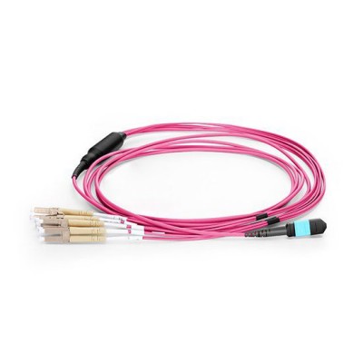 MTP to 6xLC Duplex 12 Fiber OM4 Multimode Patch Cord